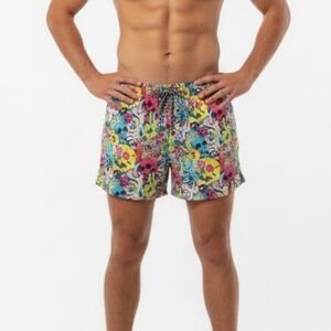 Boardies Skull Grillz Swim Board Shorts Unlined W/ Pockets Size Large